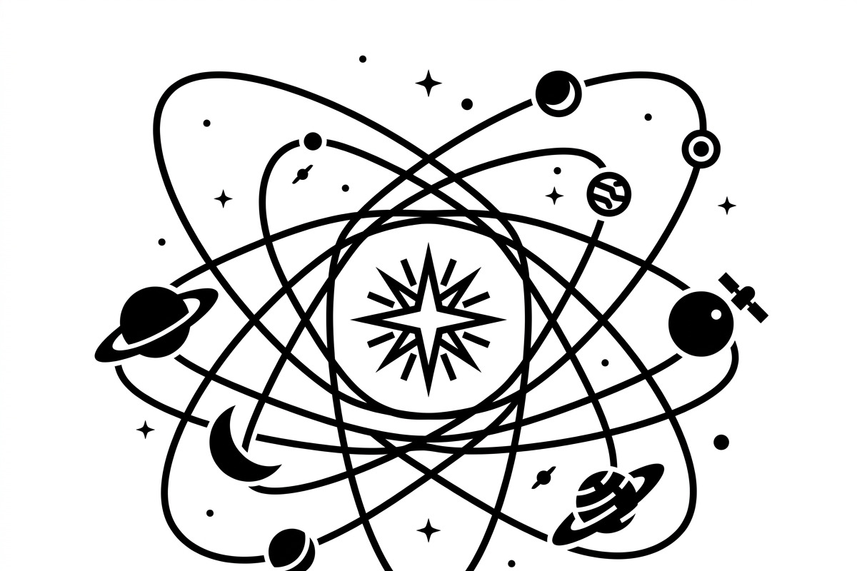 60 Planet Orbit Abstract Silhouette, an Empty State Illustration by Amazin_art (Photo 7 of 17)