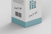High Rectangle Box Mockup - 6 views, a Packaging Mockup by Illusiongraphic (Thumbnail 14 of 19)