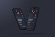 Dark iPhone 14 Pro Mockup Set, an iPhone Mockup by Deeplab (Thumbnail 10 of 15)