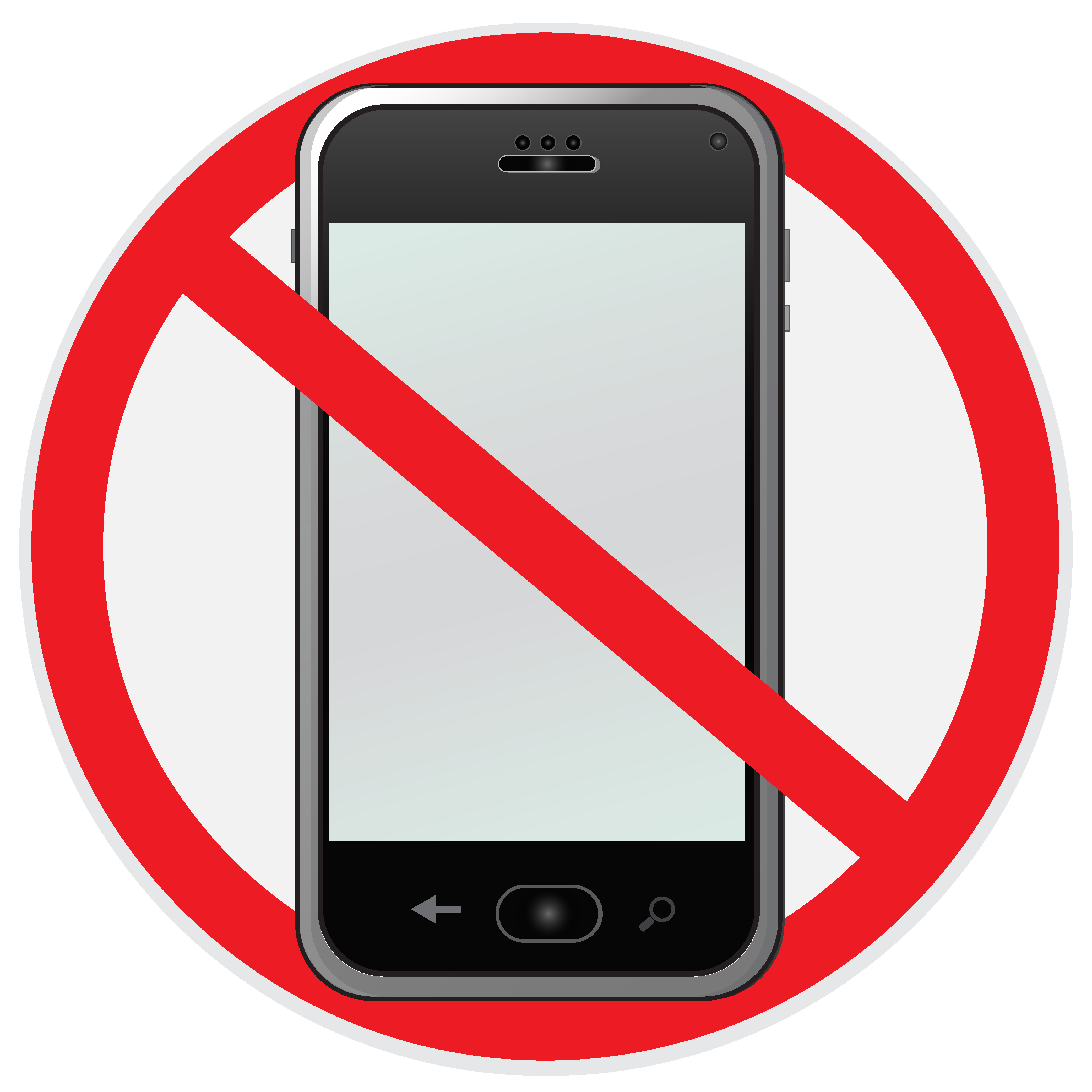 No, cell, phone, sign, illustration Graphics Creative Market