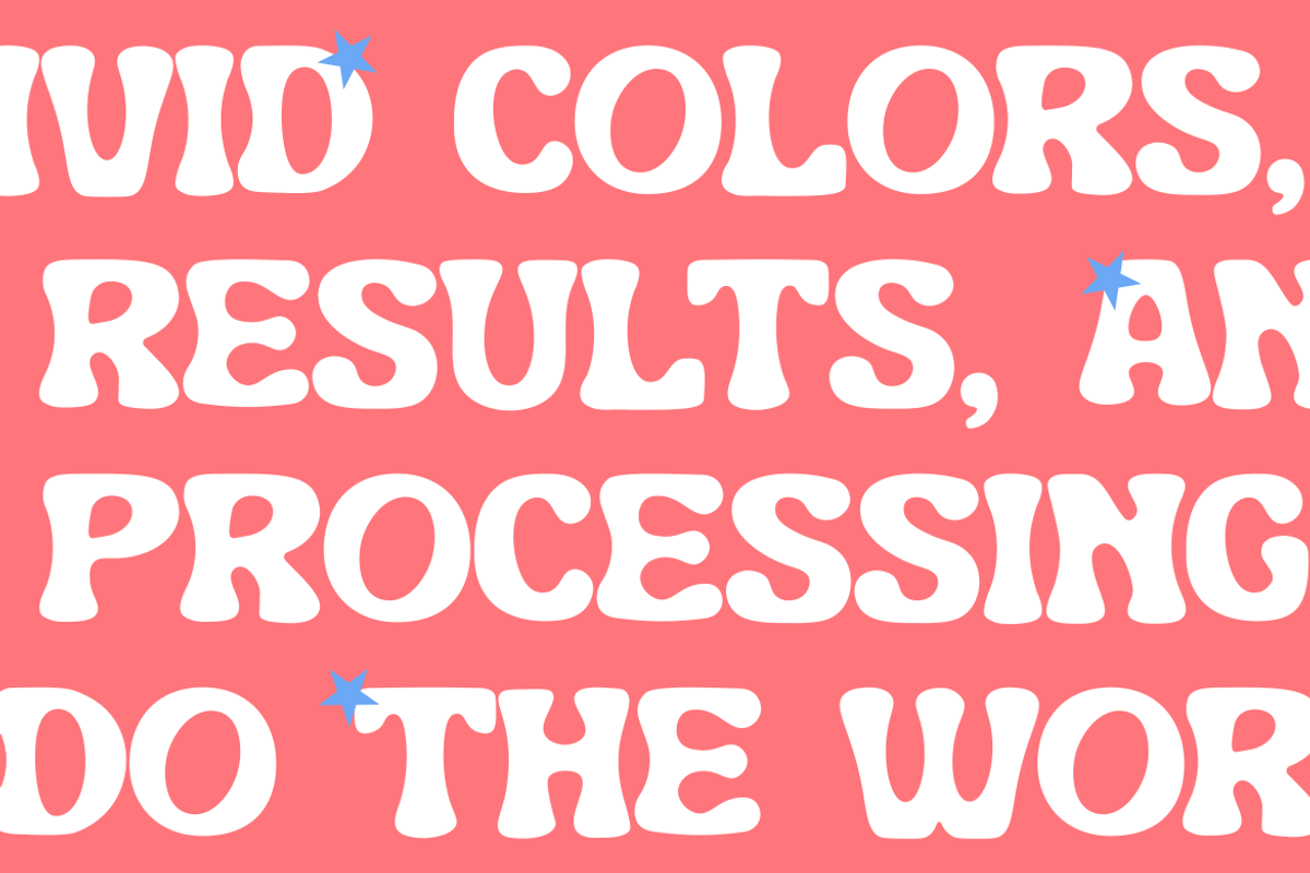 Terraline – Bubbly Display Font, a Font by Studio Moara (Photo 2 of 8)
