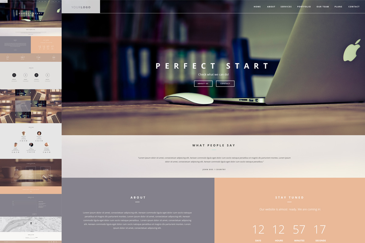Home Office One Page Template, a Landing Page Template by CapitalTemplate (Photo 2 of 5)