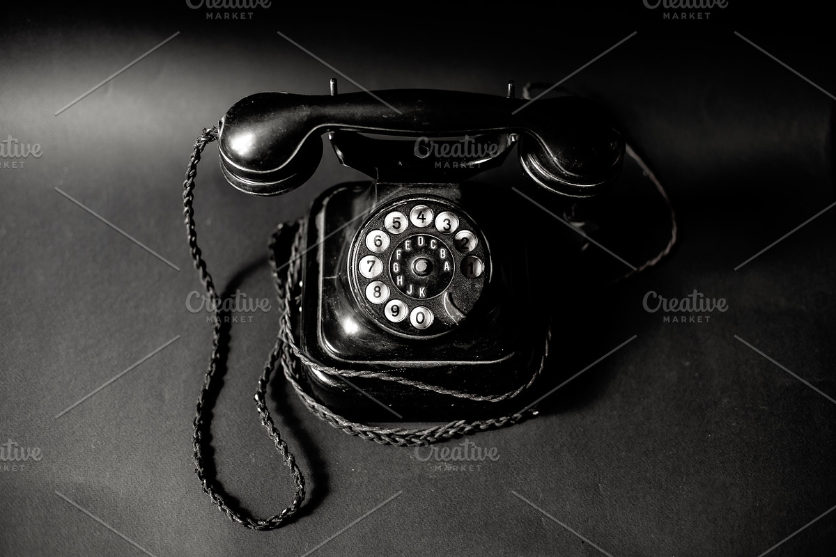 black rotary telephone vintage call, an Arts & Entertainment Photo by VetalStock (Photo 3 of 5)