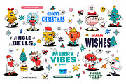 Groovy Christmas Characters set, an Object Graphic by Creative Graphics (Thumbnail 1 of 7)