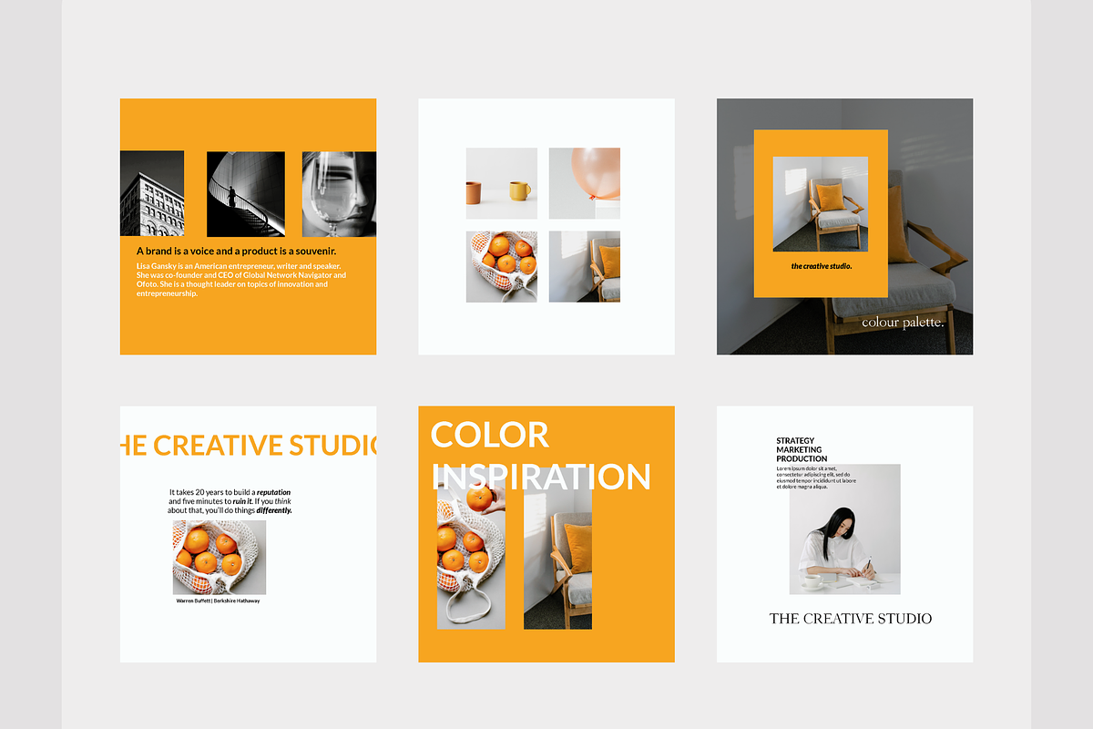 Black Orange Canva Template, a Social Media Template by Moodwave Studio (Photo 7 of 10)