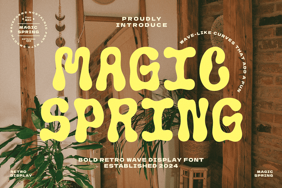Magic Spring, a Handwritten Font by Mozatype (Photo 1 of 10)
