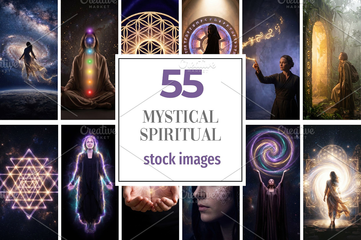Spiritual Stock Photo Bundle, an Arts & Entertainment Photo by Selenique Studio (Photo 1 of 9)