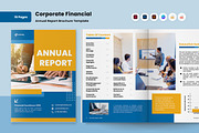 Corporate Financial Annual Report, a Brochure Template by twinstd (Thumbnail 1 of 6)