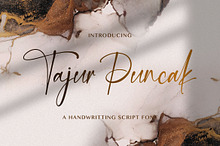 Tajur Puncak - Handwritten Font