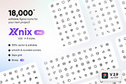 Xnix Pro Icon - Ultimate Icon packs, an Outline Icon by SyalUIUX (Thumbnail 1 of 6)