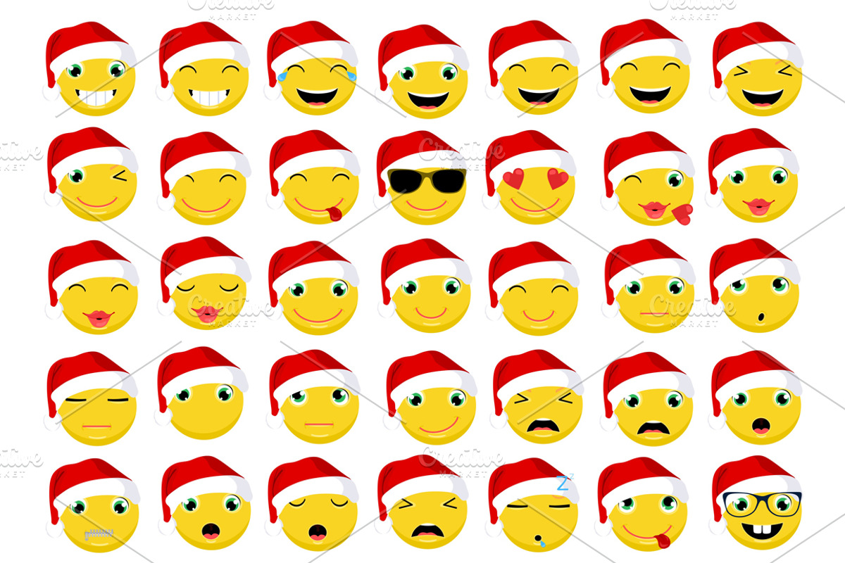 Christmas Emoticons / Emoji, an Emoji Icon by land art (Photo 1 of 4)