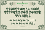 Aquenta Fracta, a Blackletter Font by ilhamtaro (Thumbnail 9 of 10)