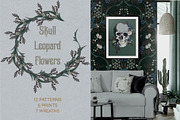 Skull Leopard Flowers, a Texture Illustration by LanaDzi (Thumbnail 10 of 13)