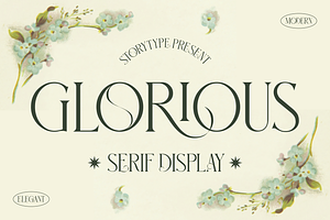 Glorious Serif Display Font