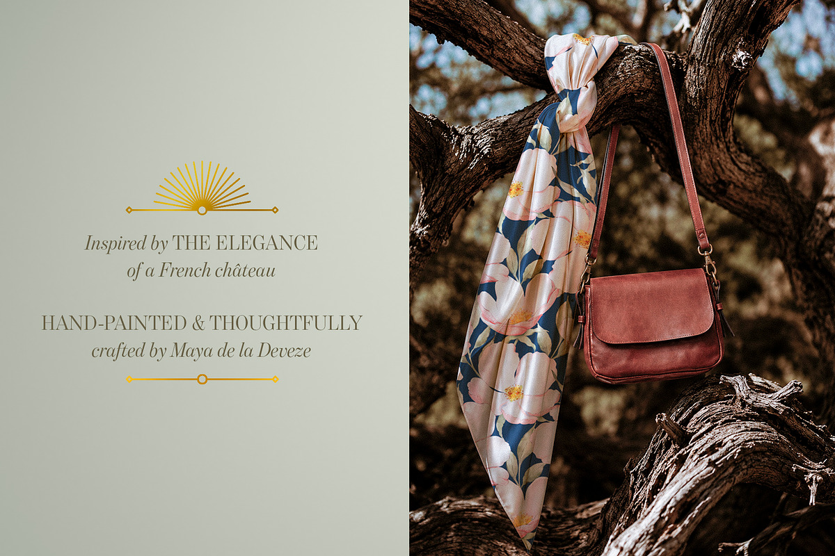 Château Rose Watercolor Patterns, a Pattern Graphic by Deveze Art & Co (Photo 10 of 10)