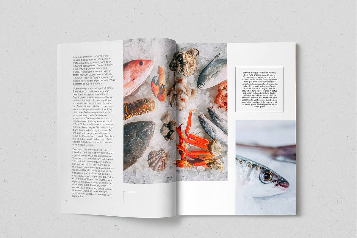 Fish&Seafood Recipe Book, a Magazine Template by SonaGeciova (Photo 5 of 17)