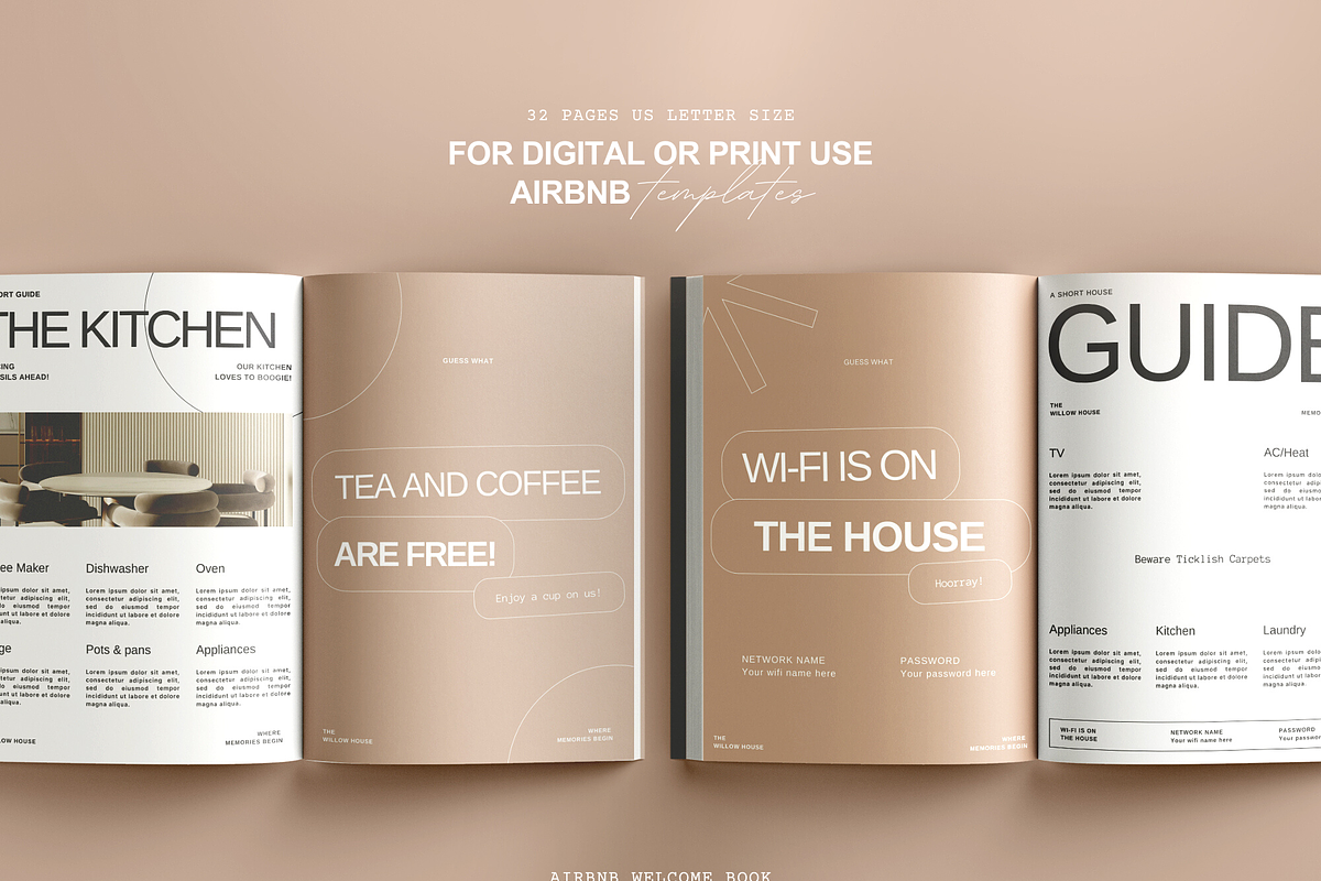 Airbnb Guestbook Template, a Magazine Template by Prapti Design (Photo 3 of 10)