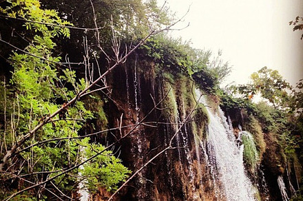 Small waterfall stock picture