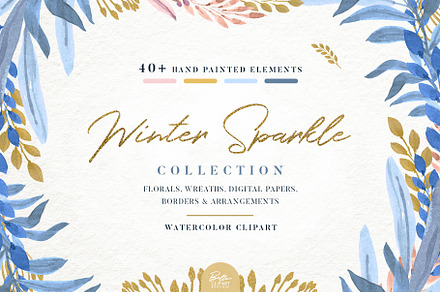 Winter Sparkle clipart collection