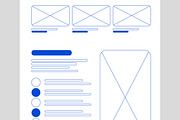 Line Wireframe Landing Page, a Landing Page Template by ContestDesign (Thumbnail 4 of 6)