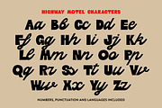 Highway Motel Retro Vibe Sans Script, a Script Font by Struvictory.art (Thumbnail 6 of 10)