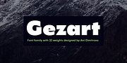 Gezart, a Sans Serif Font by Ani Dimitrova (Thumbnail 1 of 15)