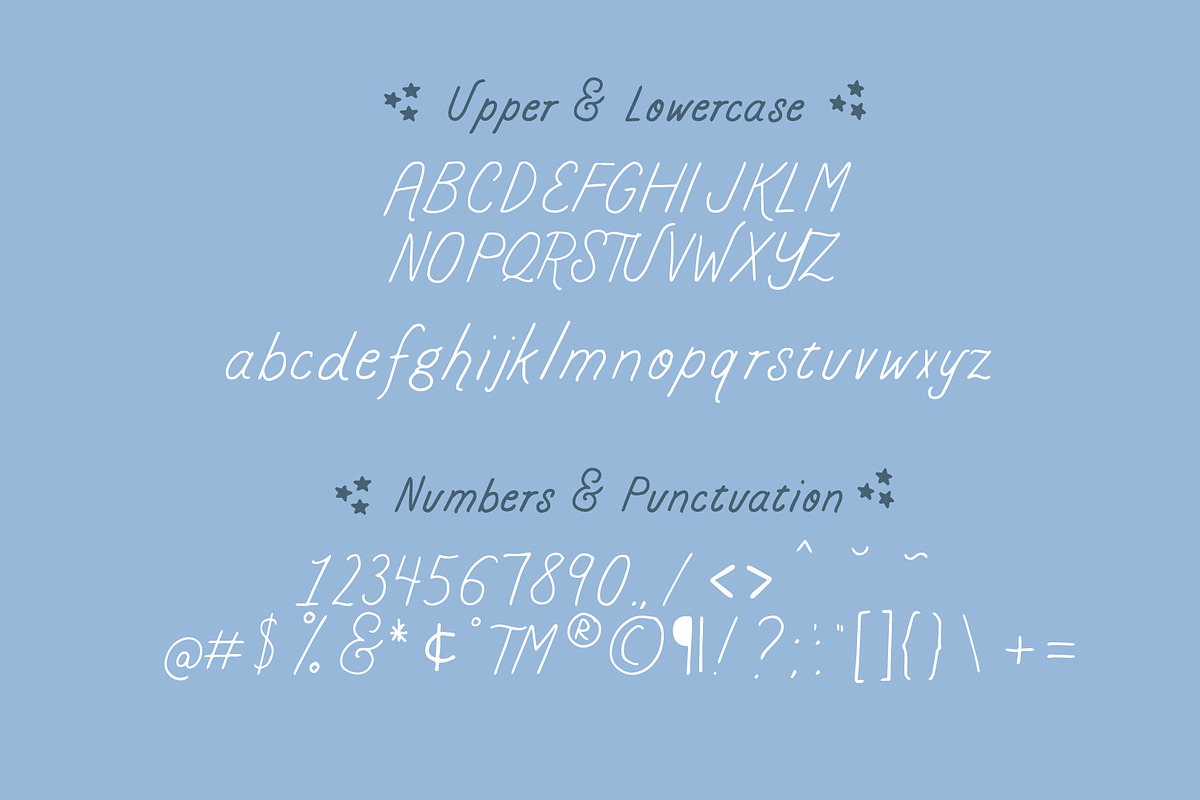 Cream and Sugar - A Handwritten Font, a Handwritten Font by Emily Kurek (Photo 5 of 7)