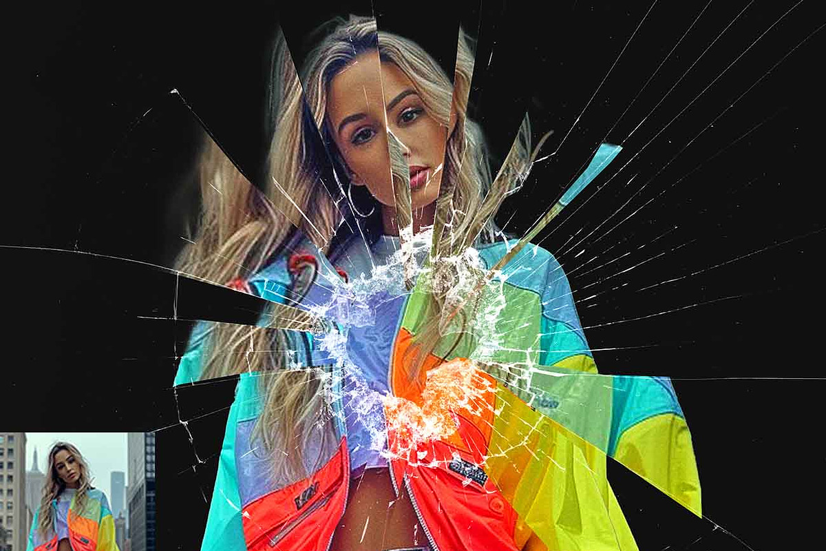 Broken Mirror Effect Ps Action, an Action Add-On by Studio Retouch (Photo 5 of 10)