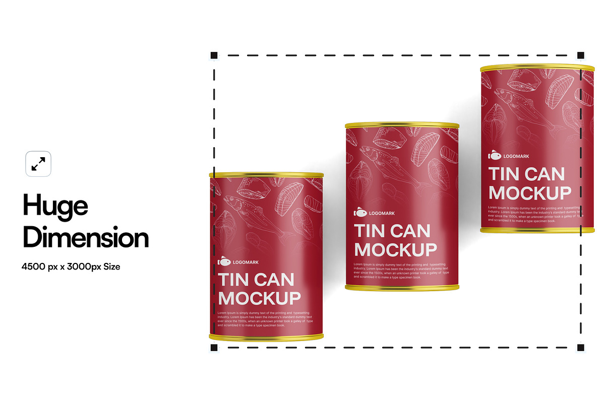 Tin Can Mockup, a Packaging Mockup by SLAB! Design (Photo 2 of 7)