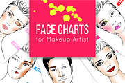 Face Chart Set, an Illustration by PicByKate (Thumbnail 1 of 5)