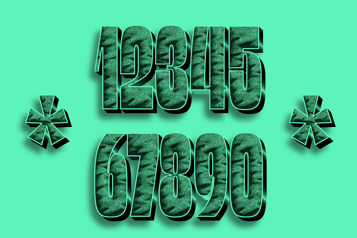 Emerald Stone Outline Text Effect preview 2