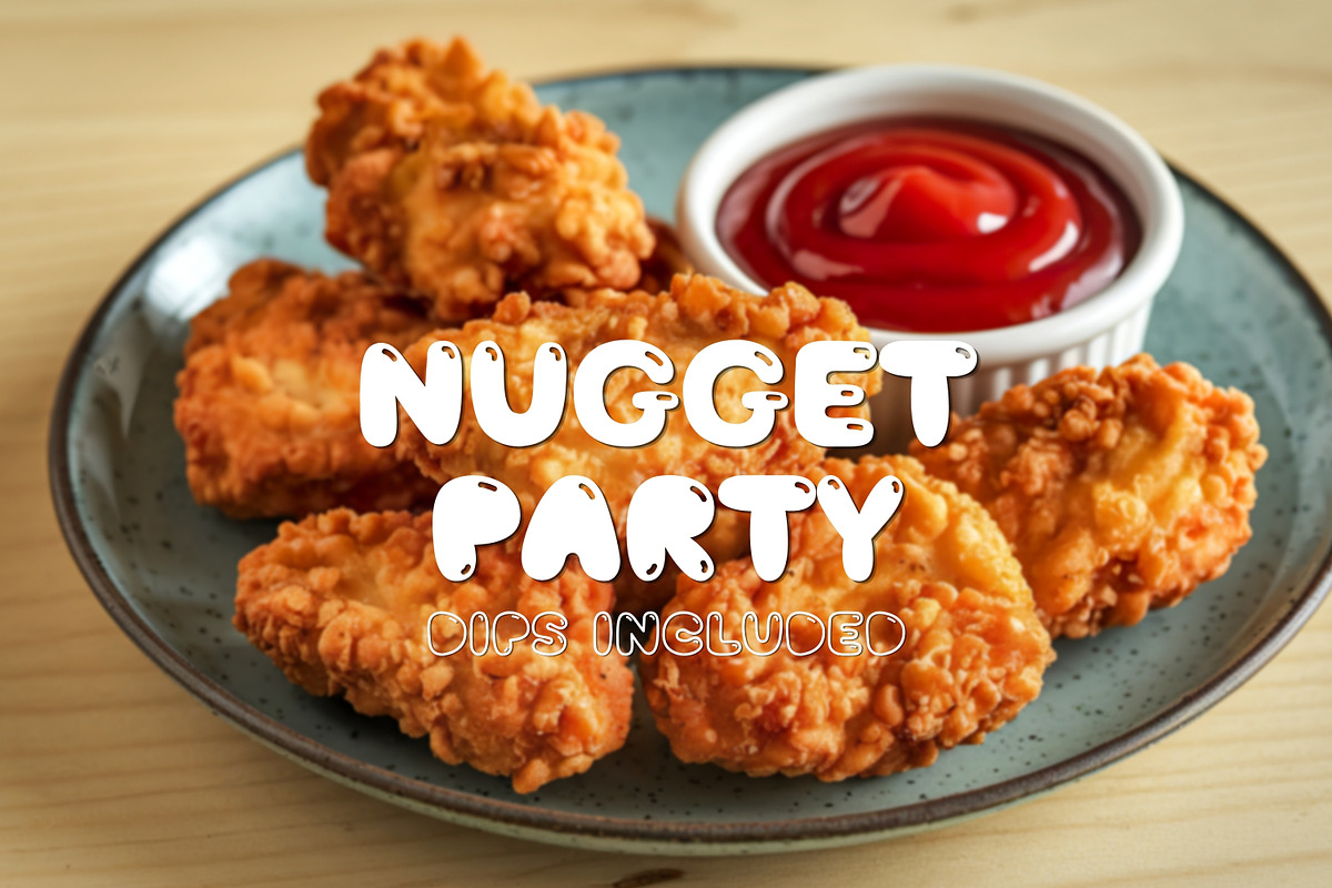 Bubble Display Font - Nugget Soda, a Sans Serif Font by ZoloDesignHub (Photo 3 of 8)