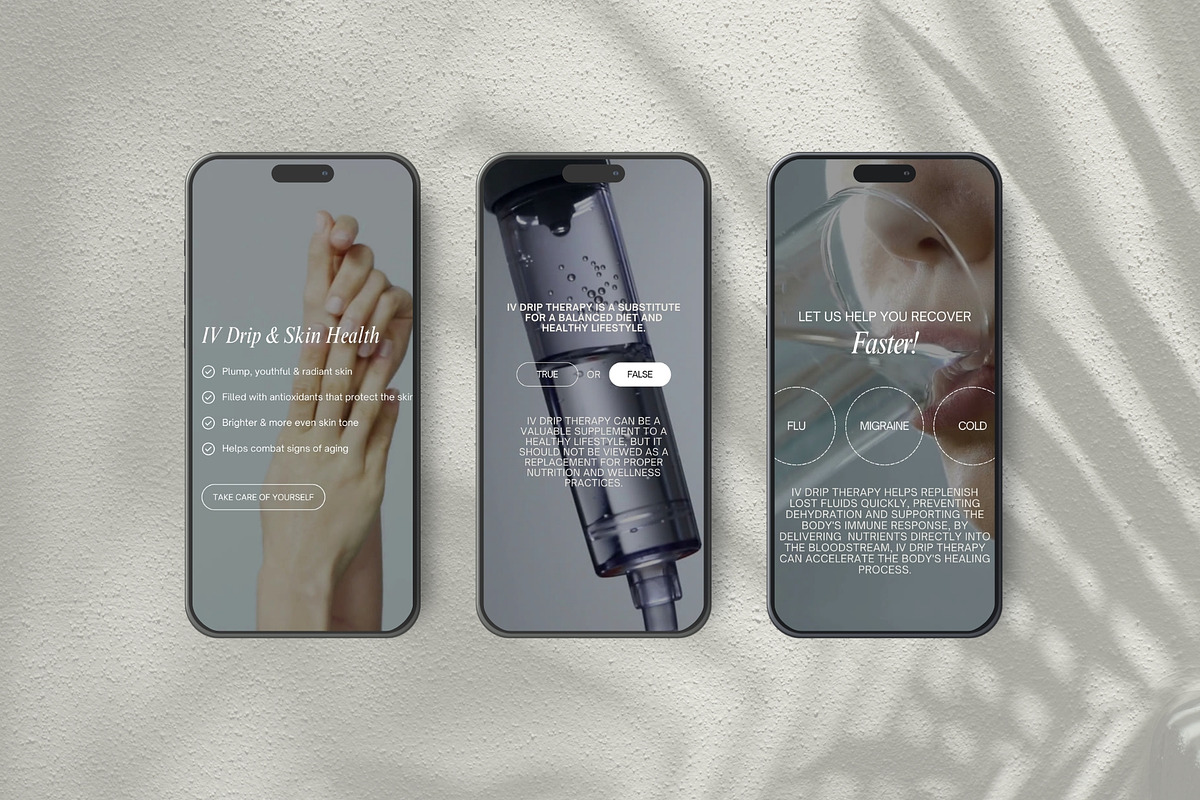 IV Therapy Instagram Reels Templates, a Social Media Template by Terraa Studio Design (Photo 4 of 6)
