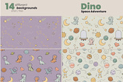 Dino Space Adventure – Vector Set, an Animal Illustration by moja doodle (Thumbnail 9 of 11)