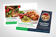 Restaurant Post Card Design, a Card Template by AfzaalGraphics (Thumbnail 2 of 4)