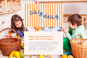 Ruffy - Textured Bold Playful Font, a Sans Serif Font by Kartika Prints (Thumbnail 12 of 13)
