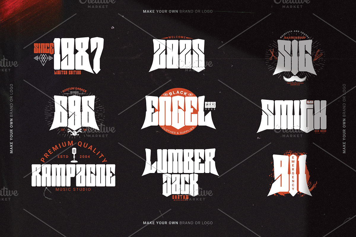Zetan-Metal Modern Typeface, a Blackletter Font by Linecreative (Photo 4 of 8)