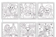 Bold Easy Christmas Hygge Coloring, a Seasonal Illustration by Coco Bloom (Thumbnail 3 of 3)