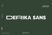Derika Sans - Sans Serif Font, a Sans Serif Font by Ryan Rivaldo Vierra (Thumbnail 1 of 12)