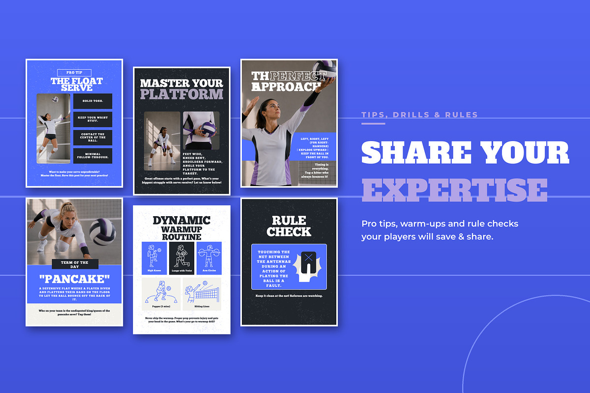 Volleyball Instagram Social Media, a Marketing Template by Daring Digies (Photo 5 of 10)