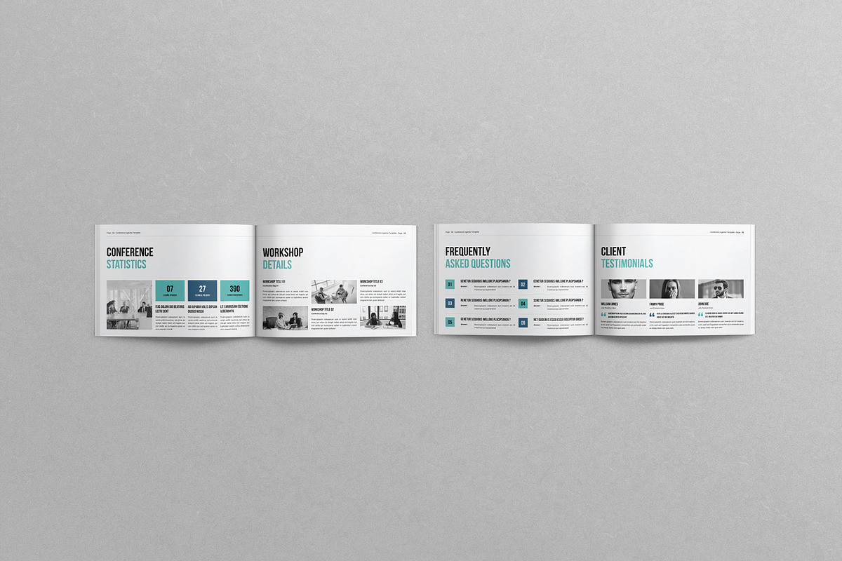 Conference Agenda Template Landscape, a Brochure Template by Work-Envance (Photo 8 of 8)