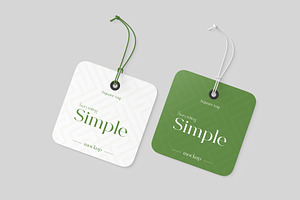 square clothing tag psd mockup, an Advertising Mockup by graphypix