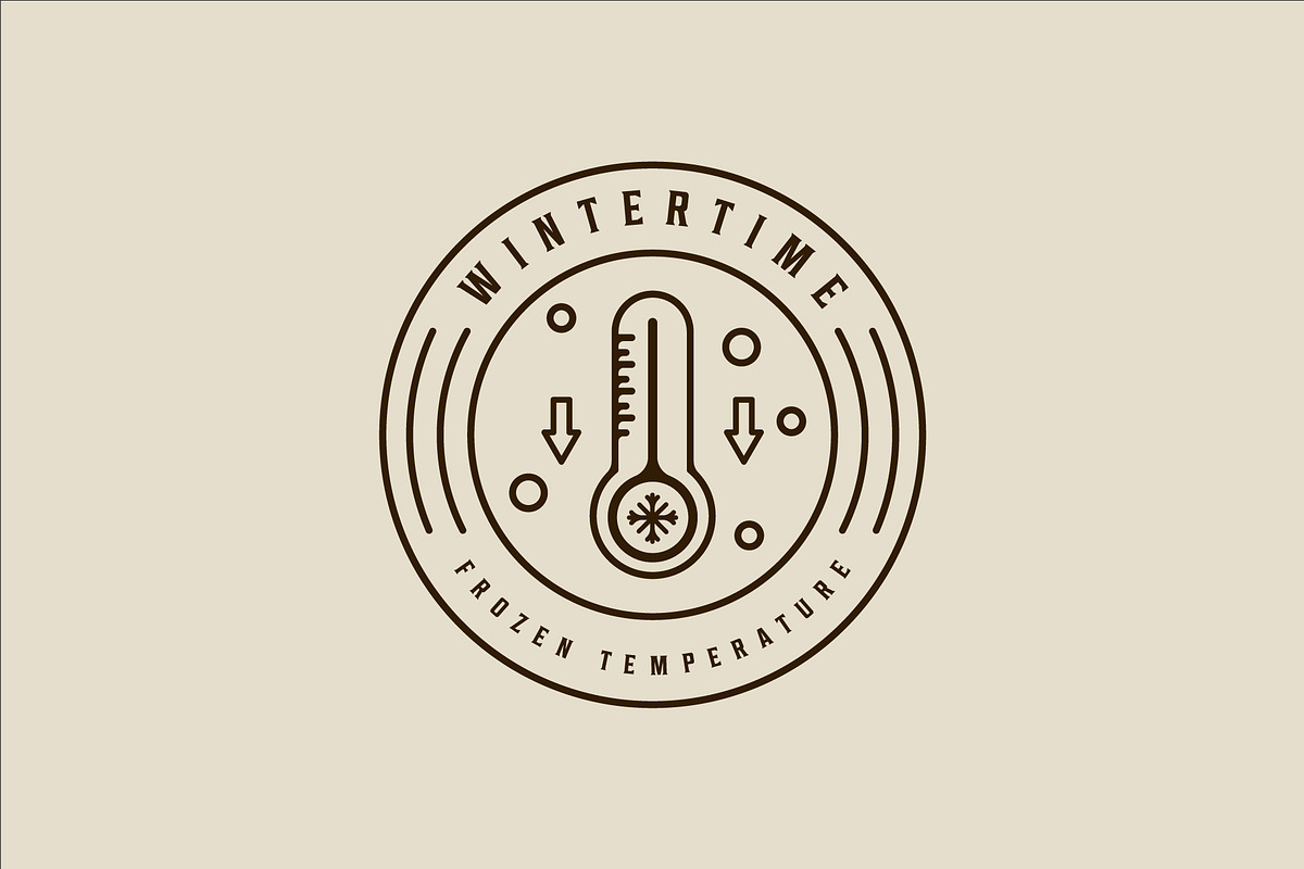 Weather temperature thermometer logo, a Branding & Logo Template by zyxroun shop