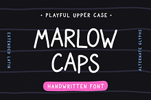Marlow Caps | Clean Handwritten Font