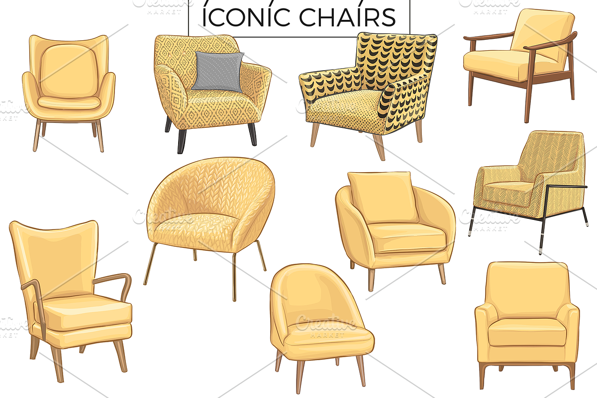 Armchair VECTOR illustrations, a Graphic by Natalka Dmitrova art (Photo 8 of 19)