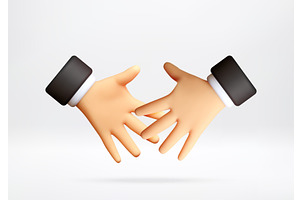 3D Businessman hand icon making, an Object Illustration by Abscent