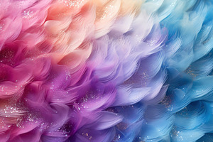 Colorful Feather Texture Background,