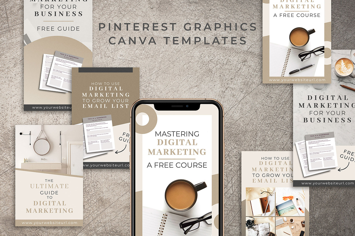 Pinterest Canva Templates | Mink, a Social Media Template by Studio Sugoi (Photo 1 of 5)