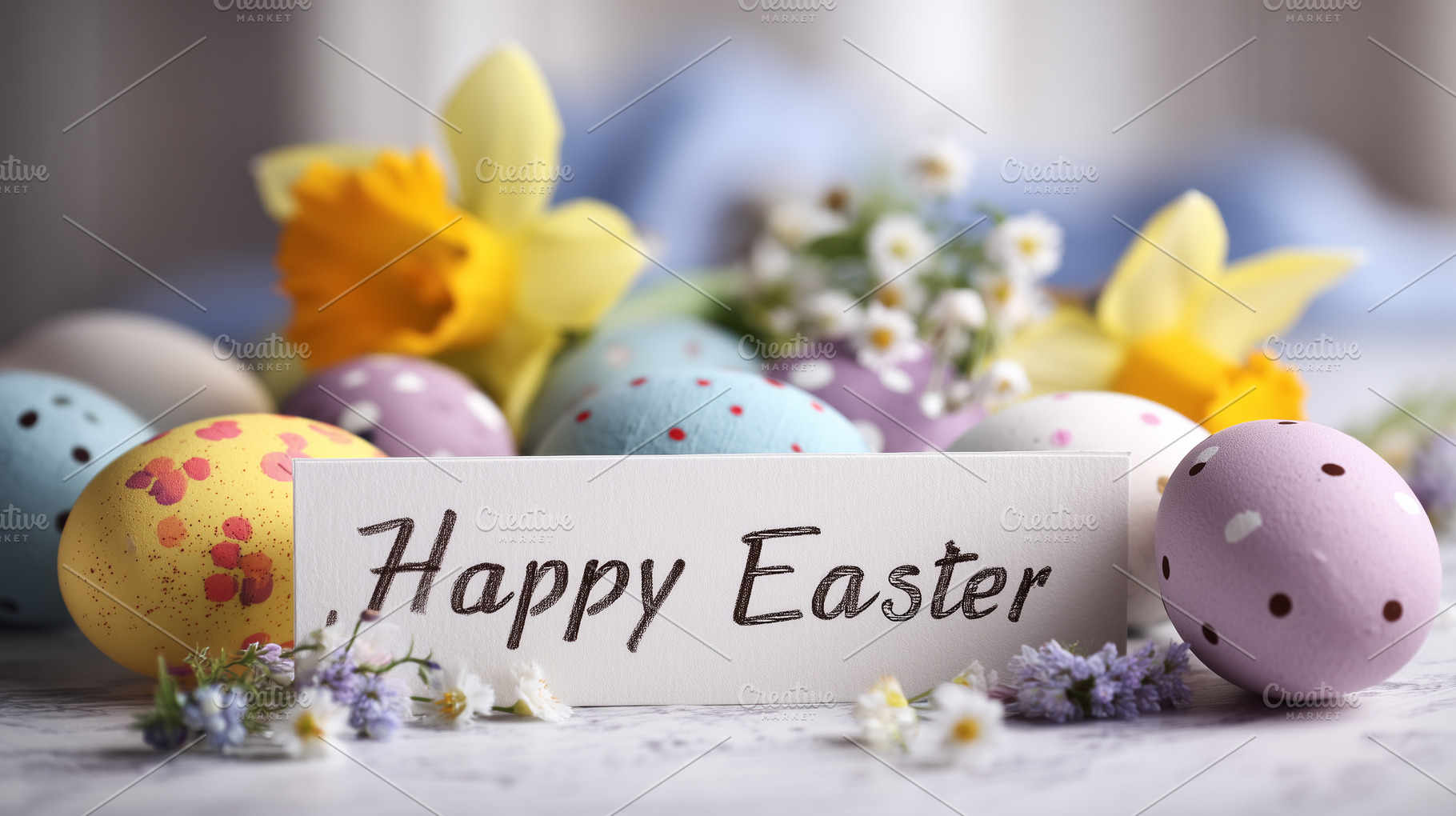 Festive Easter greetings with color, a Holiday Photo by MistyDay