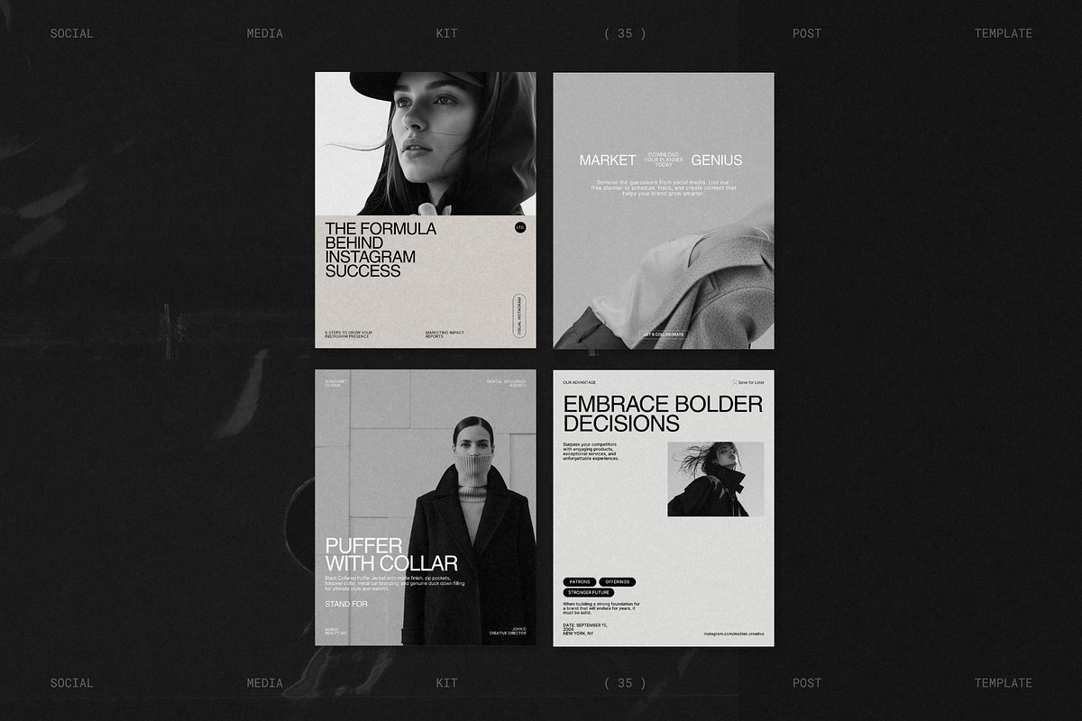 ELVO | Instagram Post Template (II), a Social Media Template by Prapti Design (Photo 3 of 10)